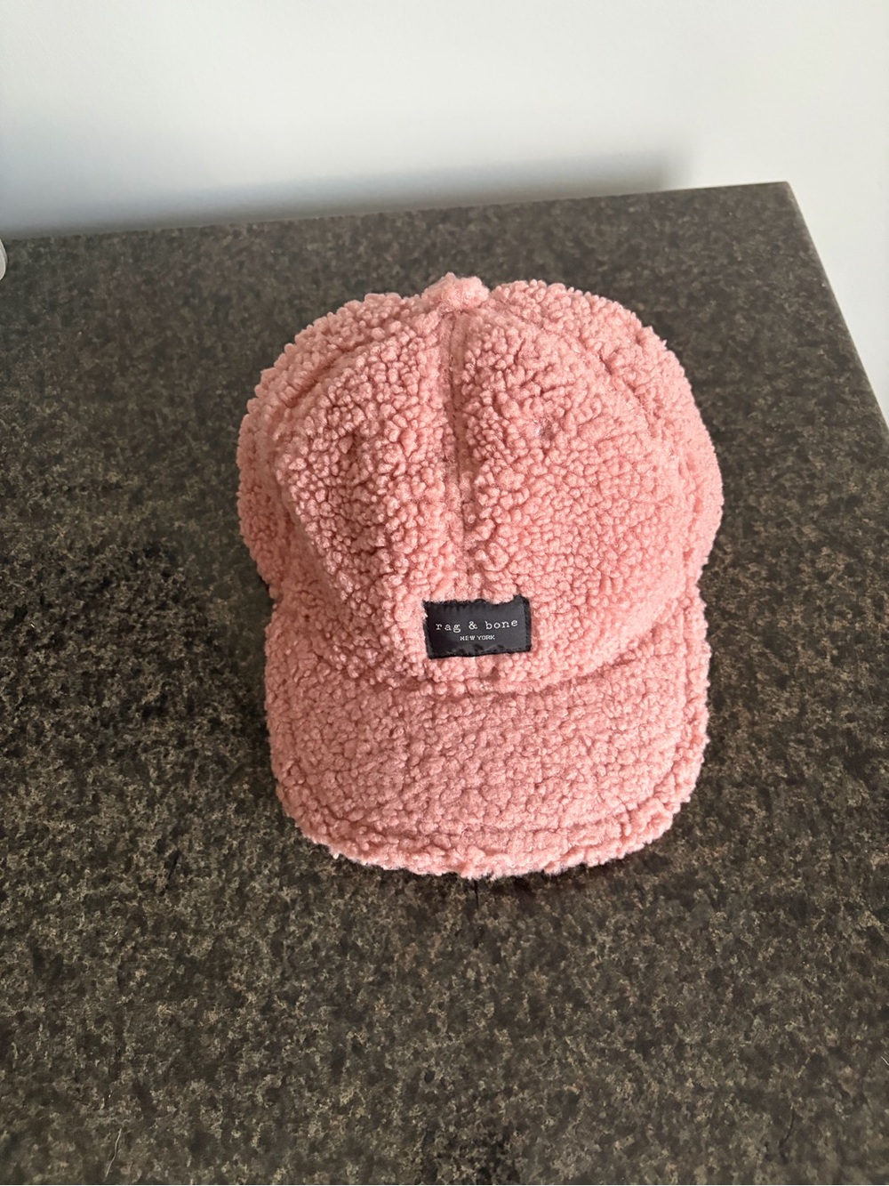 rag & bone Pink Sherpa Baseball Cap - Picture 2 of 4